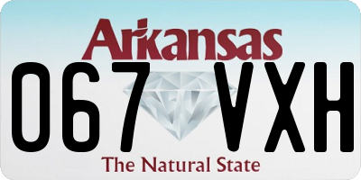 AR license plate 067VXH
