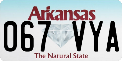 AR license plate 067VYA
