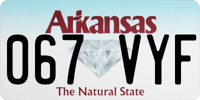AR license plate 067VYF
