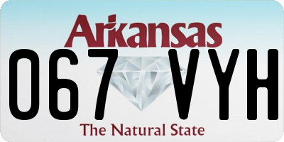 AR license plate 067VYH