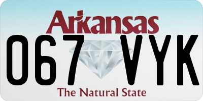 AR license plate 067VYK