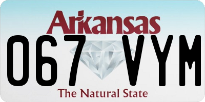 AR license plate 067VYM
