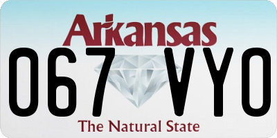 AR license plate 067VYO