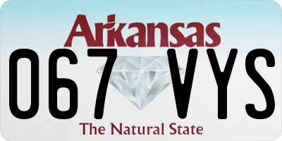 AR license plate 067VYS