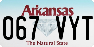 AR license plate 067VYT