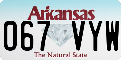 AR license plate 067VYW