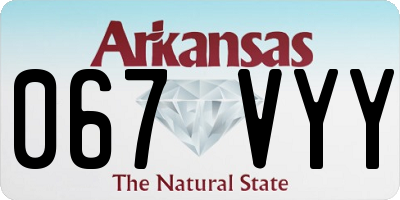 AR license plate 067VYY