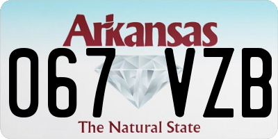 AR license plate 067VZB