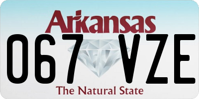 AR license plate 067VZE