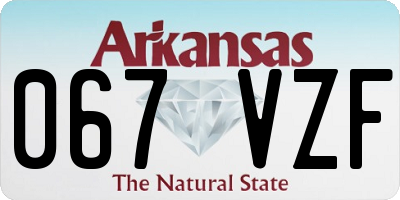 AR license plate 067VZF