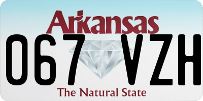 AR license plate 067VZH