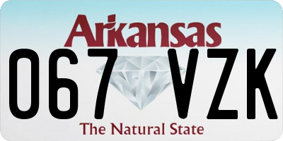 AR license plate 067VZK