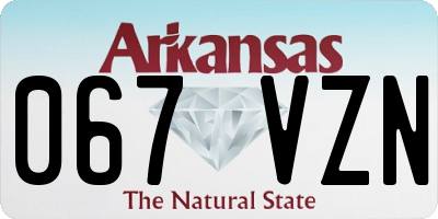 AR license plate 067VZN