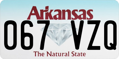 AR license plate 067VZQ