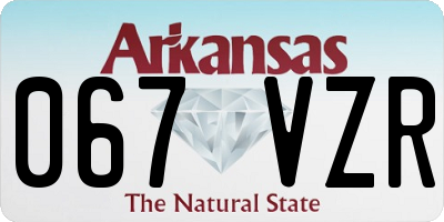 AR license plate 067VZR