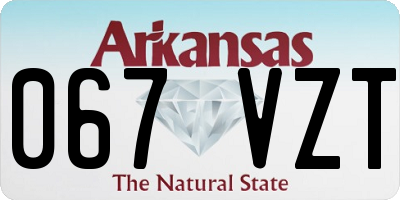 AR license plate 067VZT