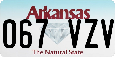 AR license plate 067VZV
