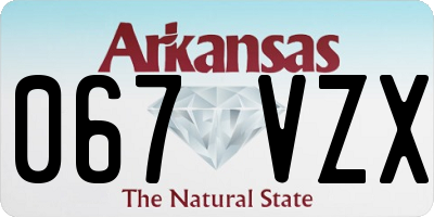 AR license plate 067VZX