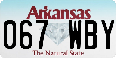 AR license plate 067WBY