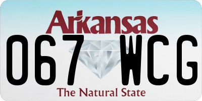 AR license plate 067WCG