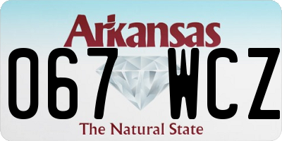 AR license plate 067WCZ