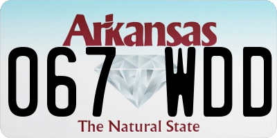 AR license plate 067WDD