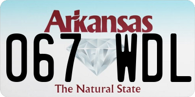 AR license plate 067WDL