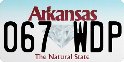 AR license plate 067WDP