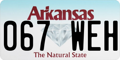 AR license plate 067WEH
