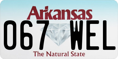 AR license plate 067WEL