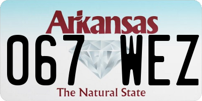 AR license plate 067WEZ