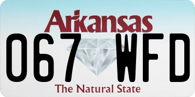 AR license plate 067WFD