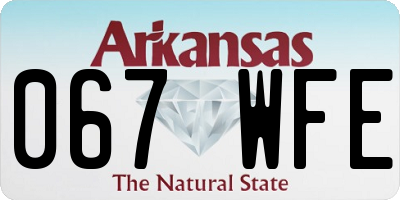 AR license plate 067WFE
