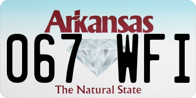 AR license plate 067WFI