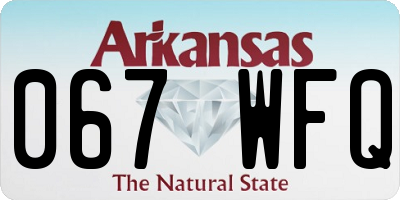 AR license plate 067WFQ