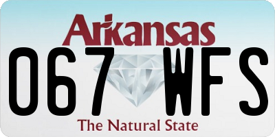 AR license plate 067WFS