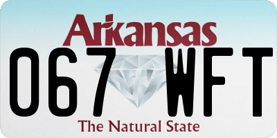 AR license plate 067WFT