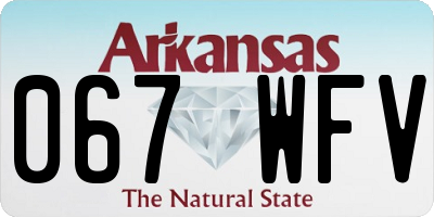 AR license plate 067WFV