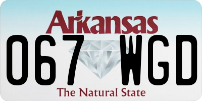 AR license plate 067WGD