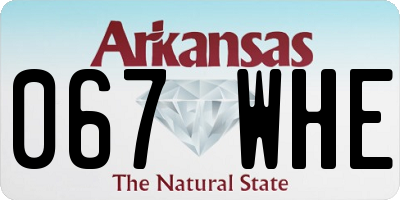 AR license plate 067WHE