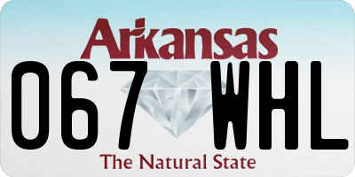AR license plate 067WHL