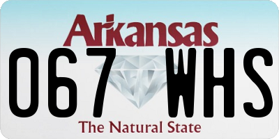 AR license plate 067WHS
