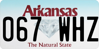AR license plate 067WHZ