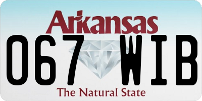 AR license plate 067WIB