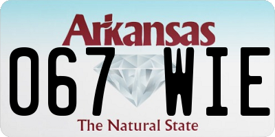 AR license plate 067WIE