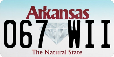 AR license plate 067WII