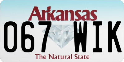 AR license plate 067WIK