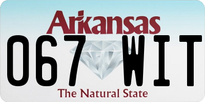 AR license plate 067WIT