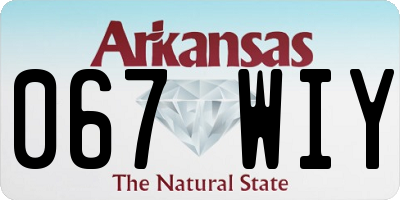 AR license plate 067WIY