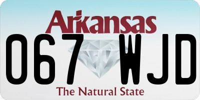 AR license plate 067WJD